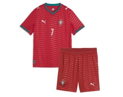 Portugalsko Cristiano Ronaldo #7 Domáci Detský futbalový dres MS 2026 Krátky Rukáv (+ trenírky)